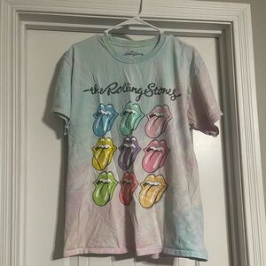 The Rolling Stones Pastel Tie-Dye Short Sleeve Tee